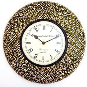 Coneartwork wooden clock"Intricate" clock37