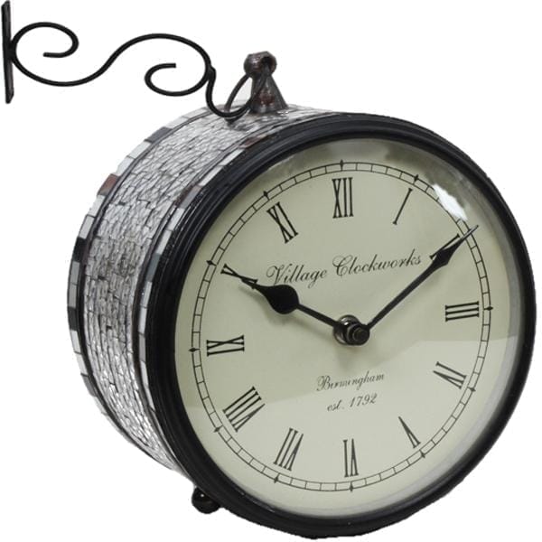 Double sided wall mounted Railwy Clock clock72