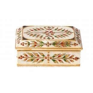 Painted Bone Jewelery Vanity Box (Multicolor) camelbonebox01