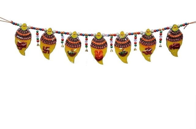 Traditional Door Hanging Bandhanwar or Toran -Shankh Shaped (bj17)