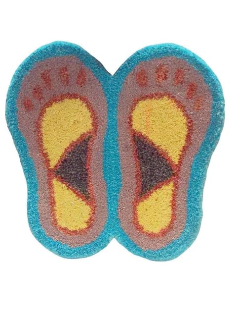 Foot Print Door Mat blue color (dmt01a)