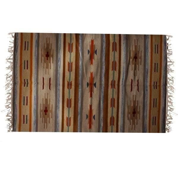 All-Season Area Rug / Carpet / Dhurrie in Wool - "Melee": Handwoven by master artisans in Extra Large Size,24 Squre ft  (10064i)