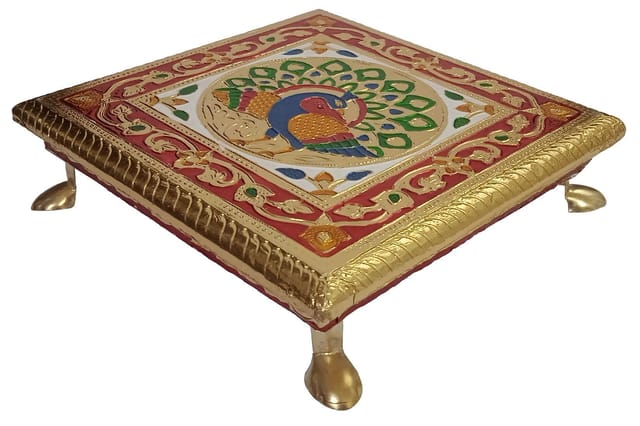 Meenakari Chowki for Idols: 7.5 Inches (10453)