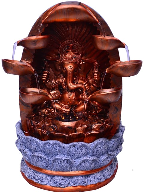 Ganpati Water fountain with multi colored LED (10436)