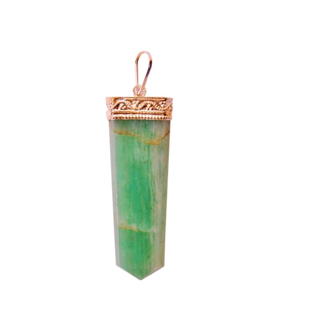 Green Aventurine Pendant: Energized Natural Crystal, Good Luck Healing Charm (11339)