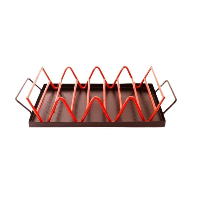 Iron Bread/Toast Serving Tray Stand: Unique Kitchen Dining Essential (11301)