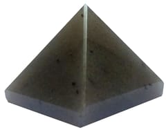 Grey Agate Stone Pyramid: Reiki Healing Divine Spiritual Crystal (11937)