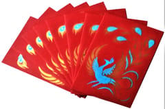 Paper Card-Envelope Pack (Set of 10) 'Merry Peacock': Handmade Organic Paper Cards 4*3 inches for Personalized Greetings (11455A)