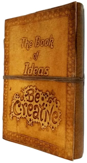 Leather Journal (Diary Notebook) 'The Book of Ideas': Handmade Paper In Leather Cover (11998)