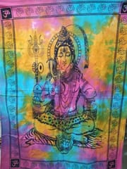 Cotton Wall Poster Lord Shiva: Bohemian Wall Hanging Tapestry (20066)