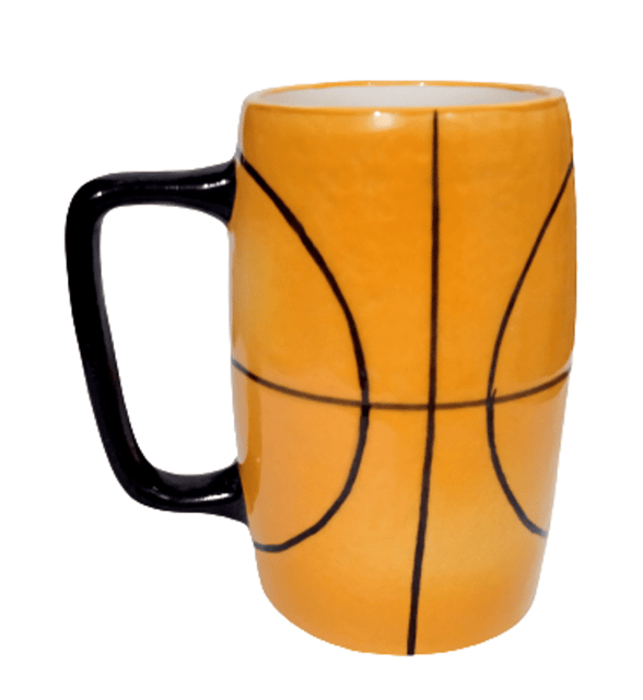 Ceramic Coffee / Beer Mug: Rugby Ball, 650 ml (12362B)