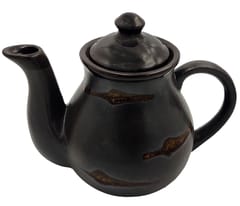 Ceramic Kettle In Rustic Studio Pottery: Artisan Handmade Glazed Tea Coffee Pot, 500ML (10755A)
