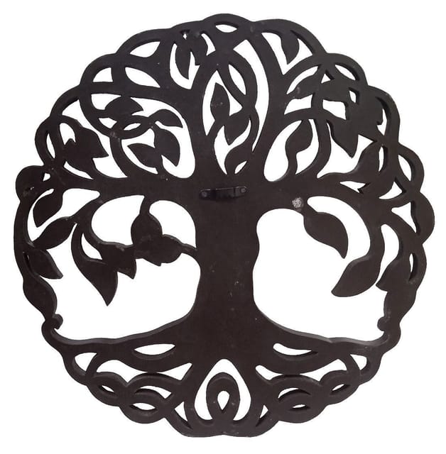 Wooden Wall Panel 'Tree of Life': Decorative Hanging Large Plaque, 16 Inch (12622)