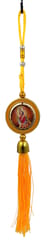 Resin Car Hanging Siva & Shera Wali Ma: Double Sided Reversible Decorative Ornament (12754B)