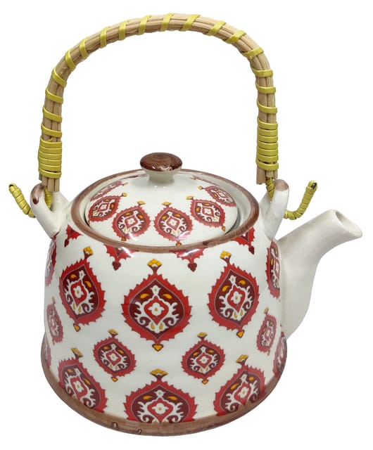 Beautifully Painted Ceramic Kettle (10541)