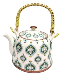 Beautifully Painted Ceramic Kettle Tea Pot (10775)